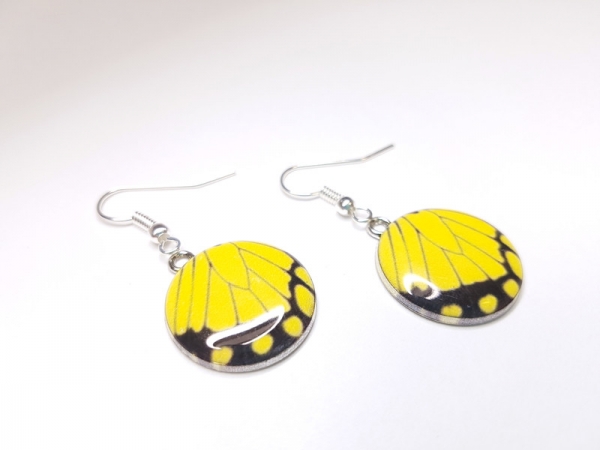 Schmetterling Ohrringe silberfarben butterfly